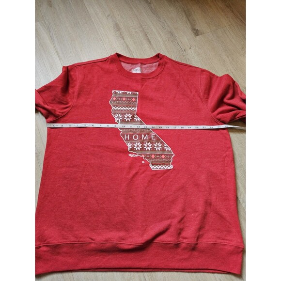 Home Free Women’s Christmas Red California Oversized Sweater Size Large - Picture 3 of 5